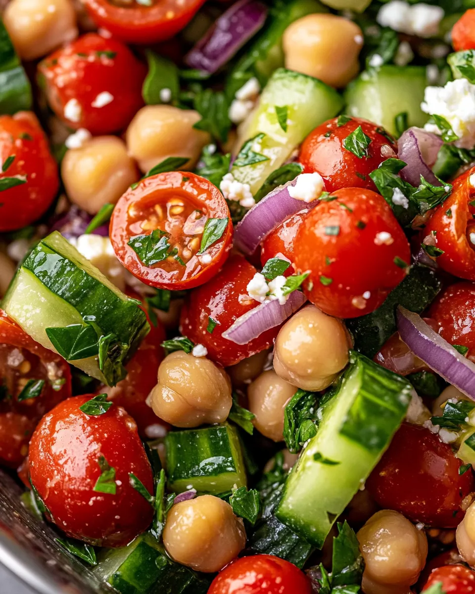 Delicious Mediterranean Chickpea Power Salad plate image