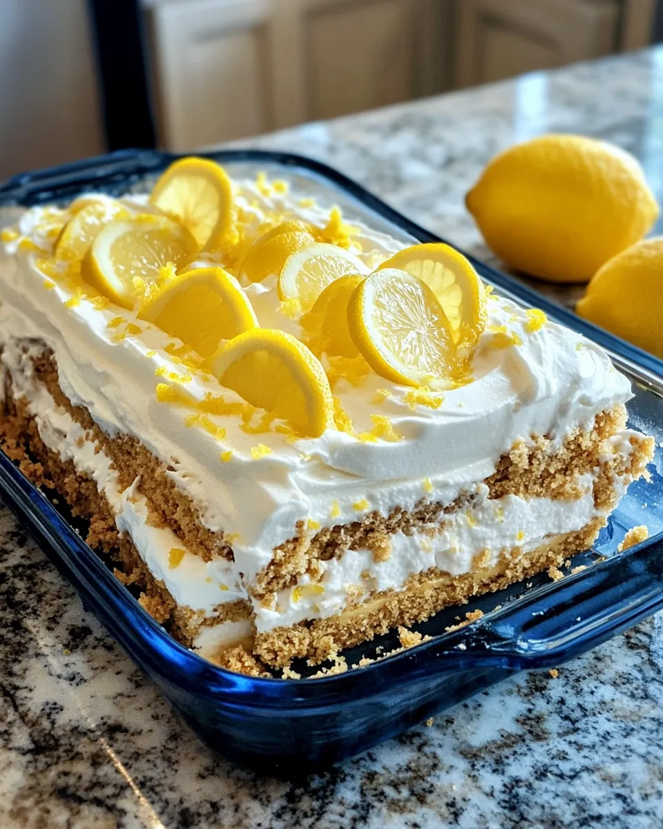 Easy No-Bake Lemon Icebox Cake image