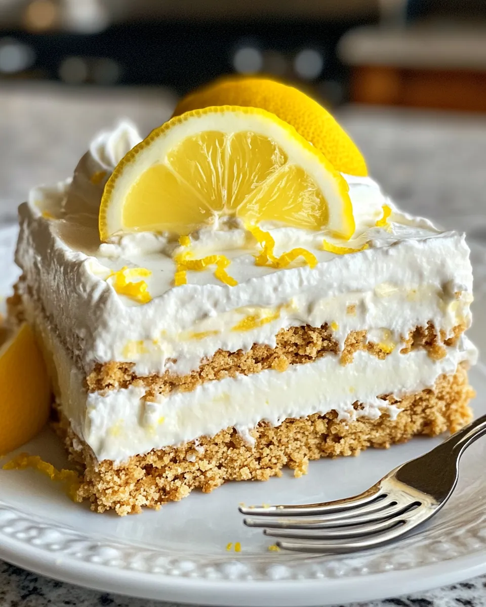 Delicious No-Bake Lemon Icebox Cake dish photo