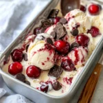 Homemade No-Churn Cherry Garcia Ice Cream photo