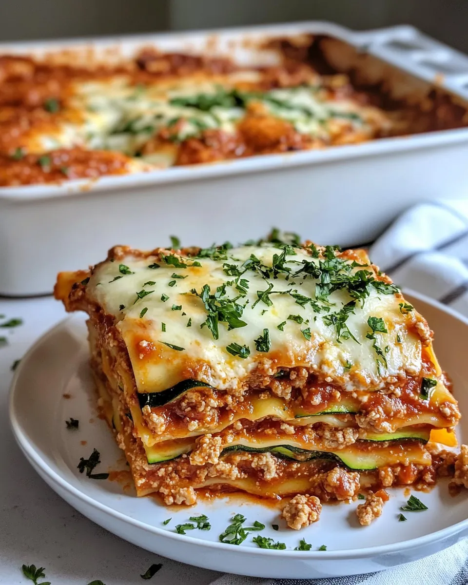 Classic No-Noodle Zucchini Lasagna dish photo