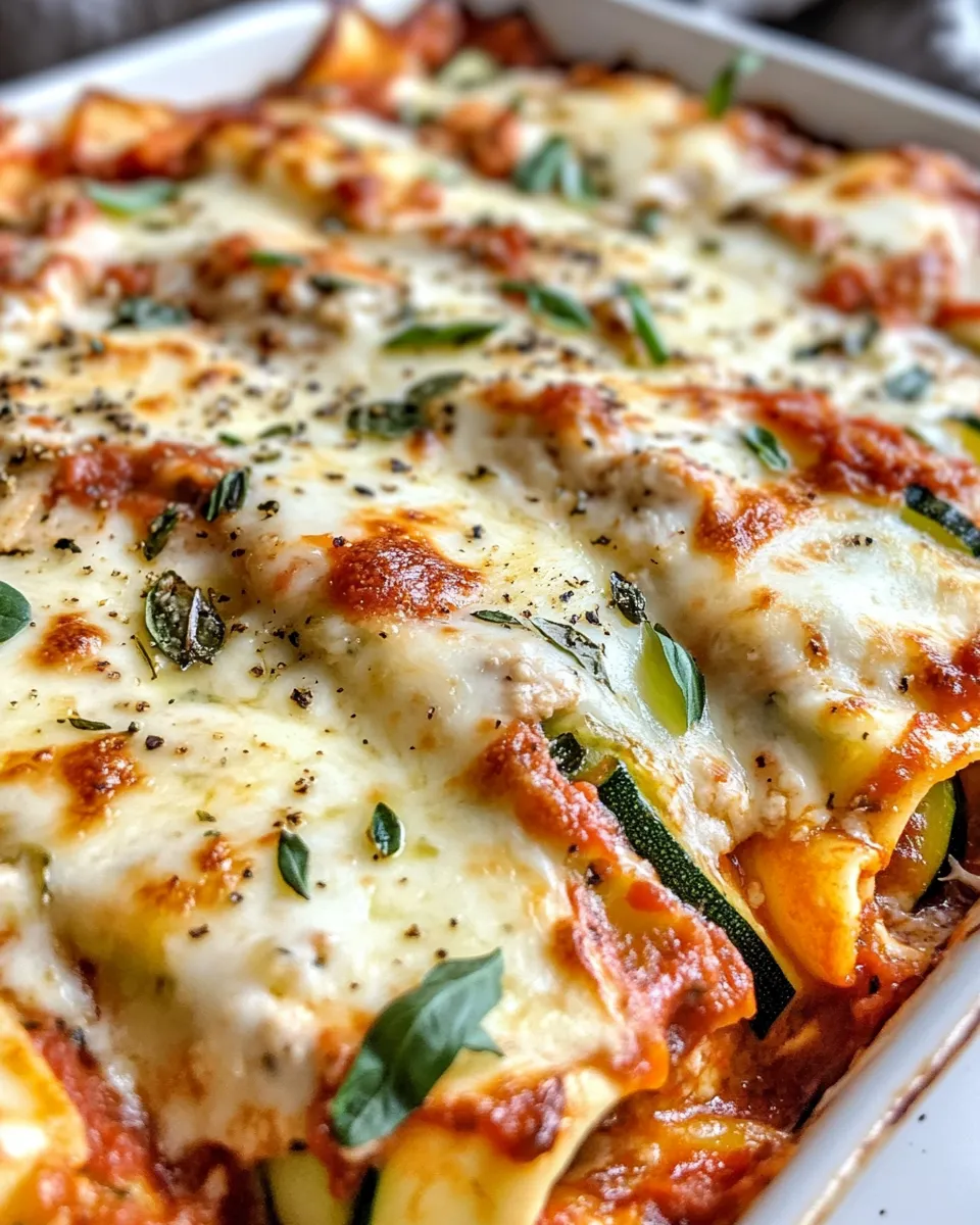 Delicious No-Noodle Zucchini Lasagna plate image