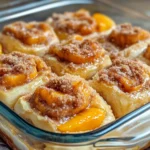 Homemade Peach-Cobbler Cinnamon-Roll Bake photo