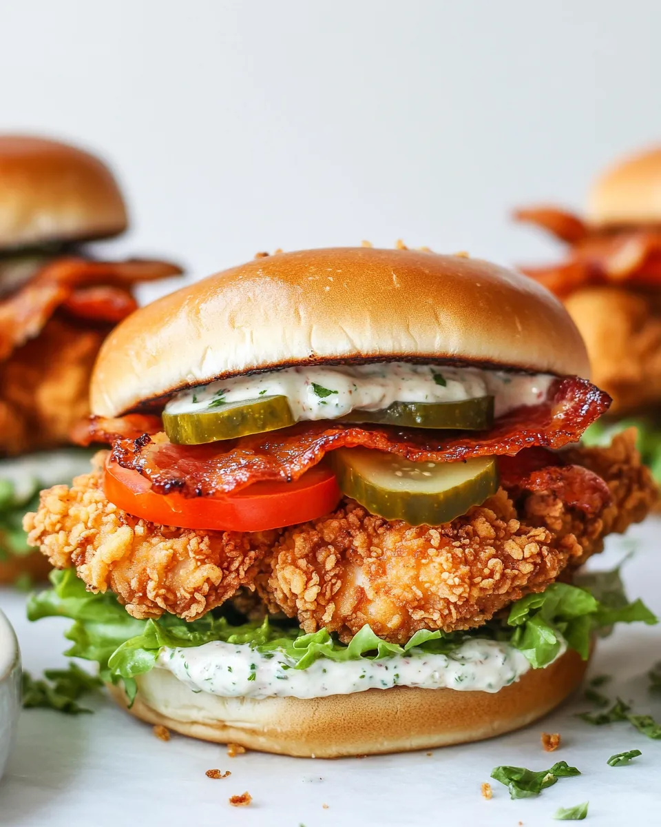Delicious Pickle-Brined Fried Chicken Sandwich dish photo