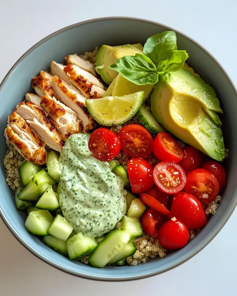 Homemade Quinoa-Veggie Bowl with Green Goddess dish photo
