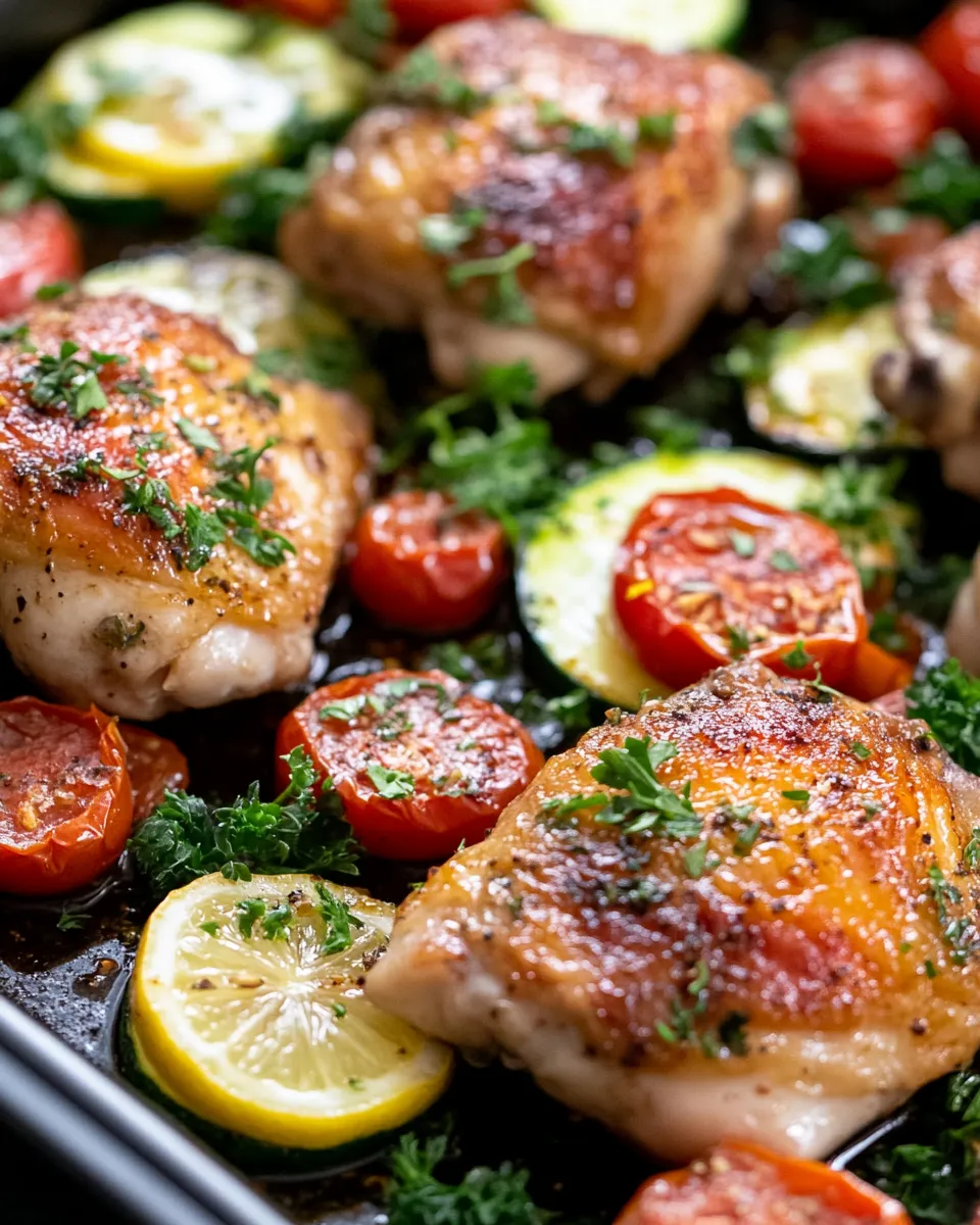 Easy Sheet-Pan Lemon-Herb Chicken & Veggies recipe photo