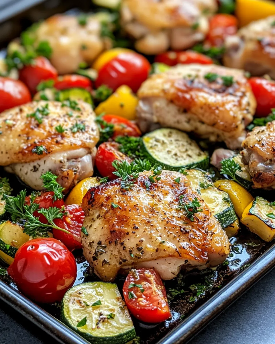 Delicious Sheet-Pan Lemon-Herb Chicken & Veggies dish photo