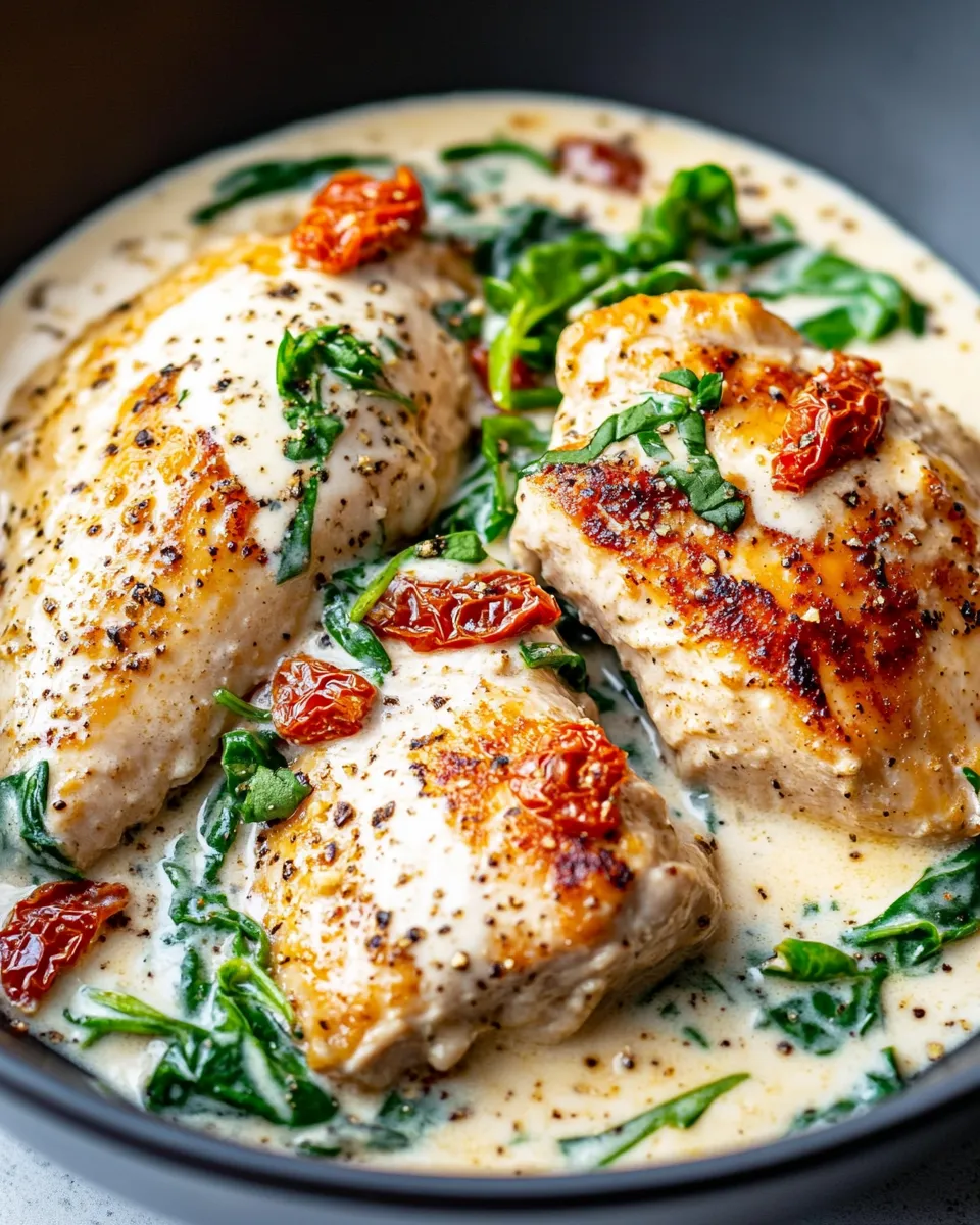 Homemade Slow-Cooker Creamy Tuscan Chicken photo