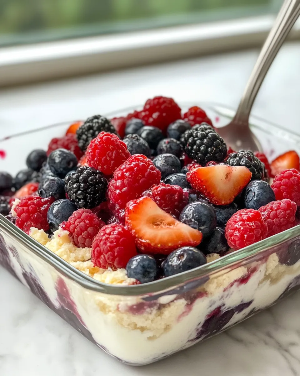 Homemade Small-Batch Summer Berry Cobbler photo