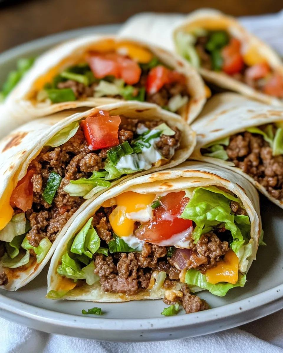 Classic Smash-Burger Taco Wraps recipe image