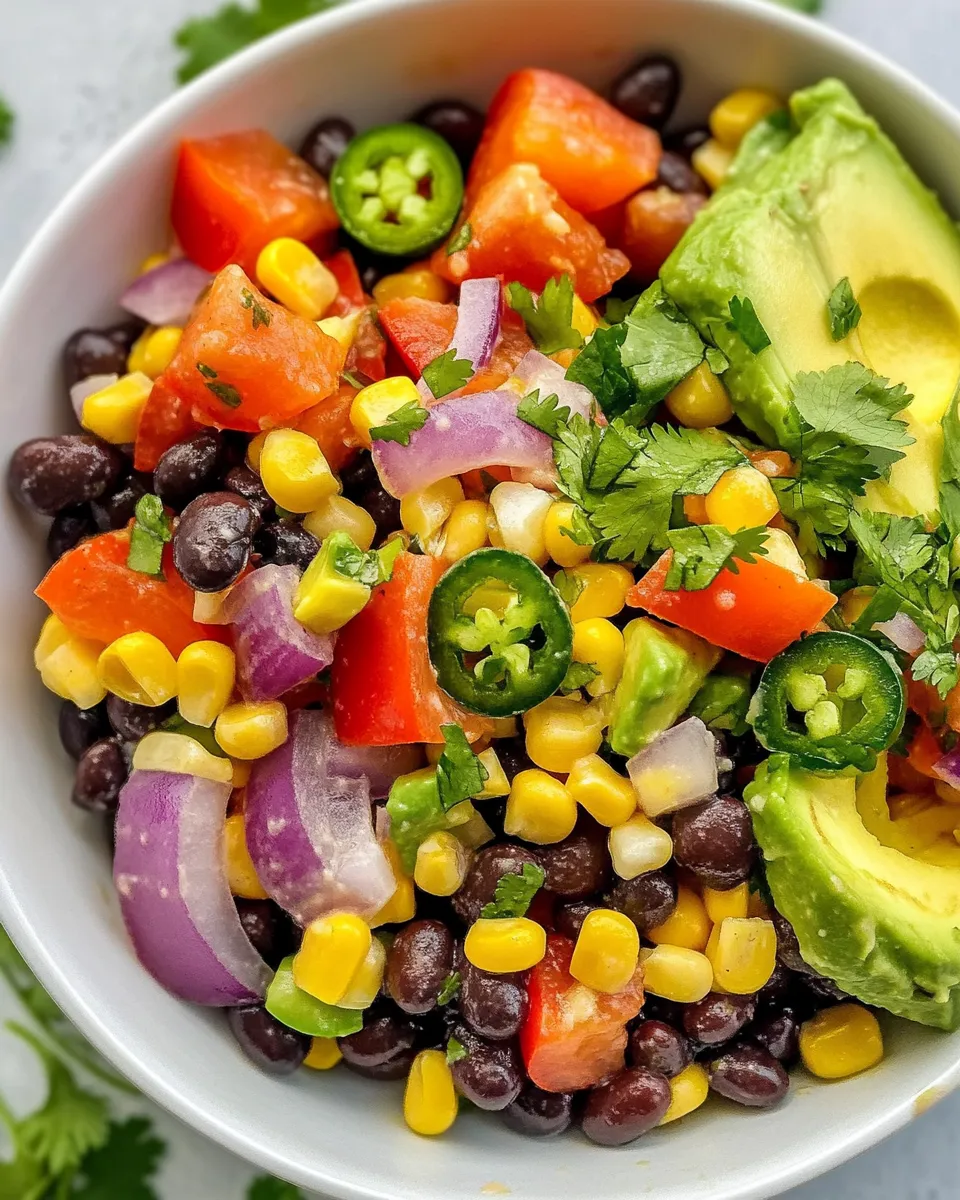 Easy Southwest Black-Bean Salad recipe photo