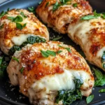Delicious Spinach-Mozzarella Stuffed Chicken Breasts recipe photo