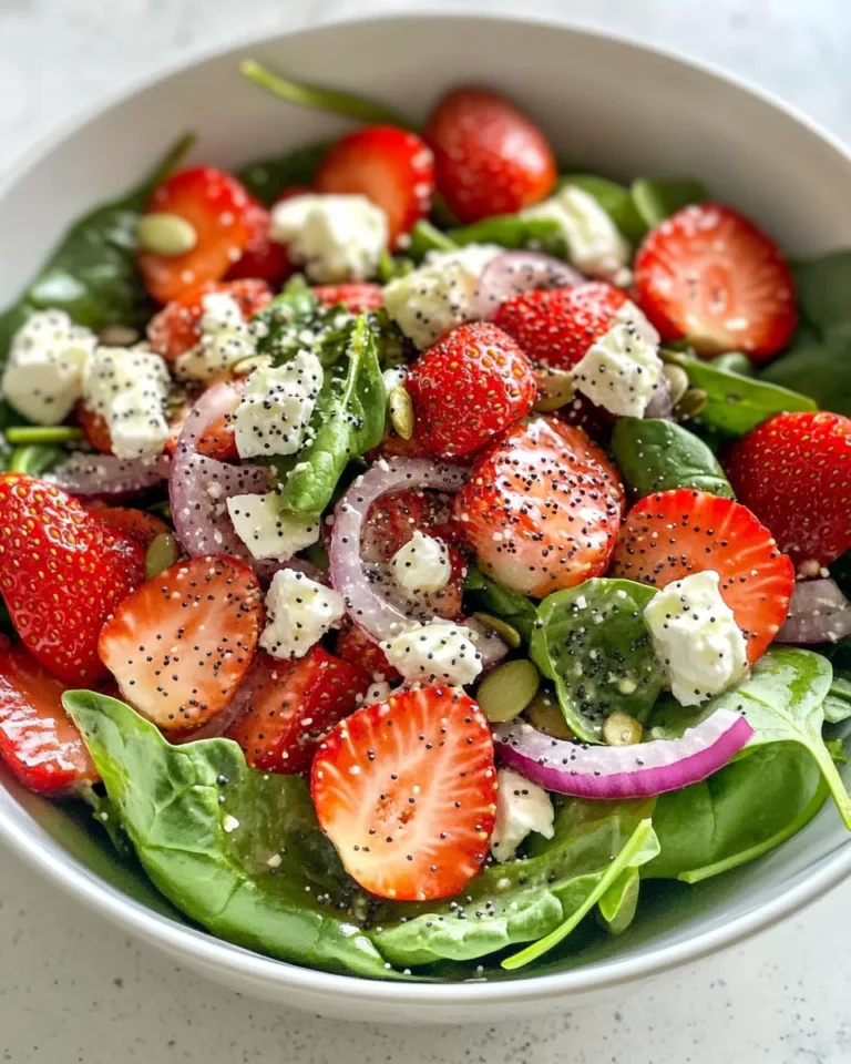 Delicious Strawberry-Spinach Poppy-Seed Salad recipe photo