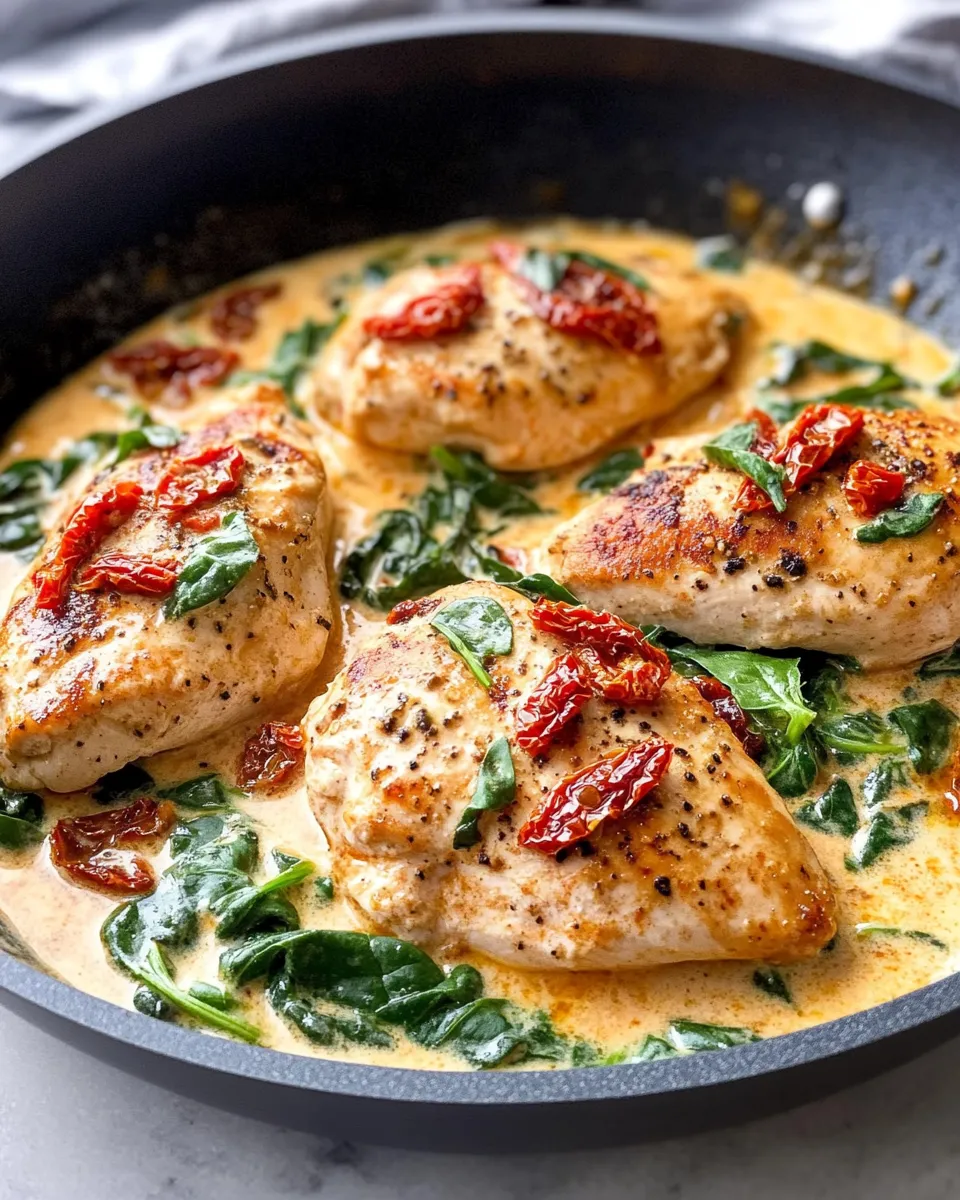 Homemade Sun-Dried Tomato Chicken Skillet recipe image