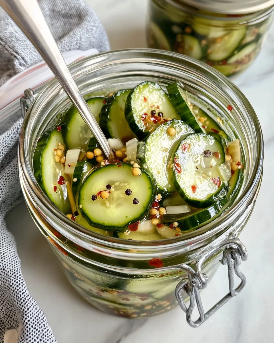 Delicious Sweet-Heat Overnight Bread-and-Butter Pickles dish photo
