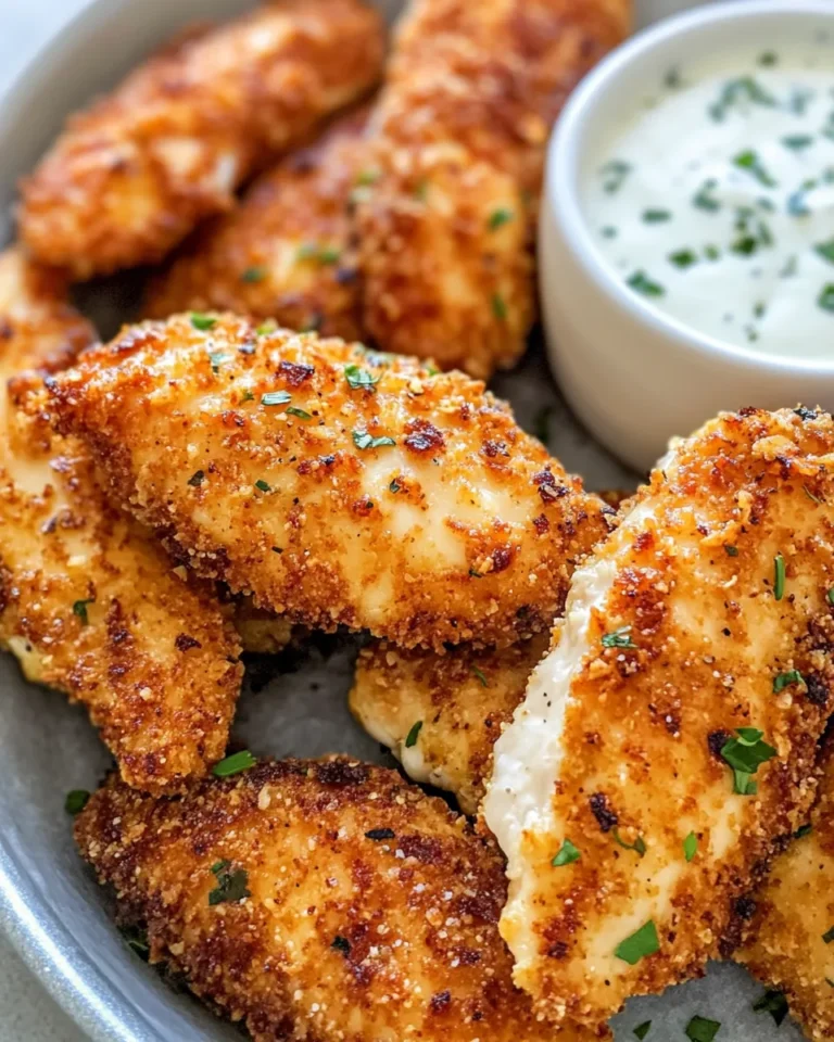 Homemade Takis-Crusted Chicken Tenders with Lime Ranch recipe photo