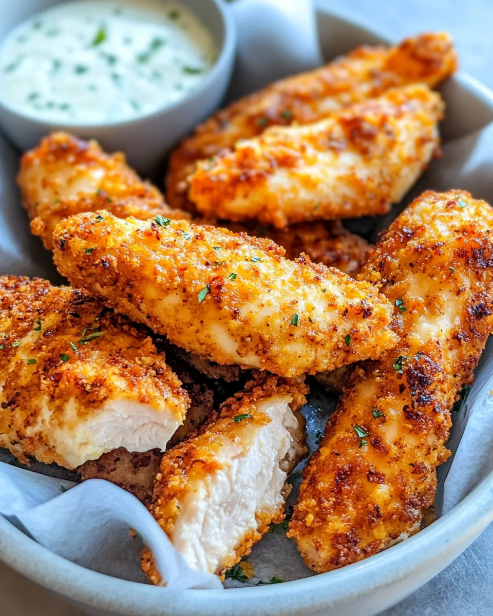 Delicious Takis-Crusted Chicken Tenders with Lime Ranch dish photo