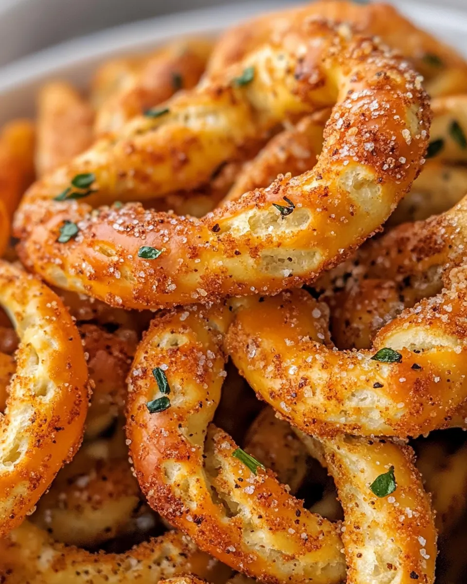 Classic Takis-Seasoned Party Pretzels dish photo