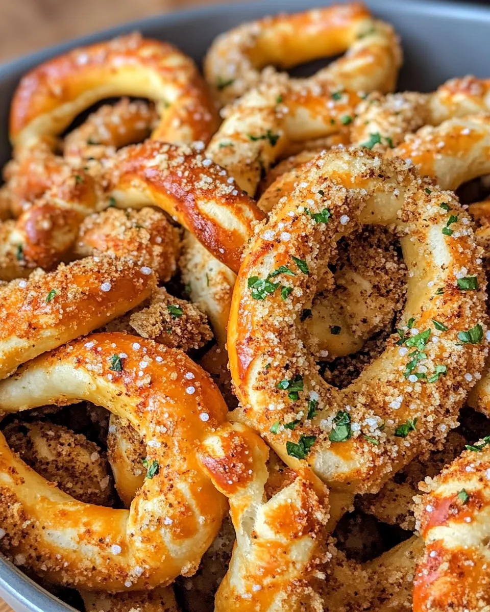 Easy Takis-Seasoned Party Pretzels food shot