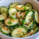 Homemade Viral Crunchy Cucumber Salad Copycat recipe photo