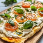 Homemade Whipped-Ricotta Flatbread Pizza with Hot Honey photo