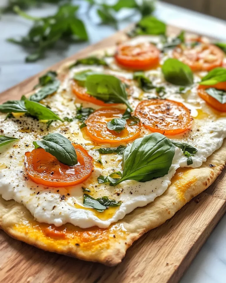 Homemade Whipped-Ricotta Flatbread Pizza with Hot Honey photo