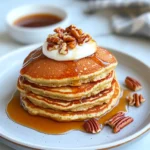Homemade Zucchini-Bread Pancakes (Maple-Pecan Syrup) photo