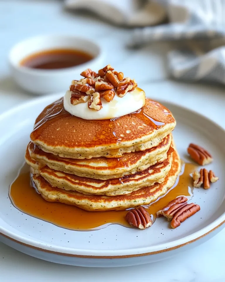 Homemade Zucchini-Bread Pancakes (Maple-Pecan Syrup) photo