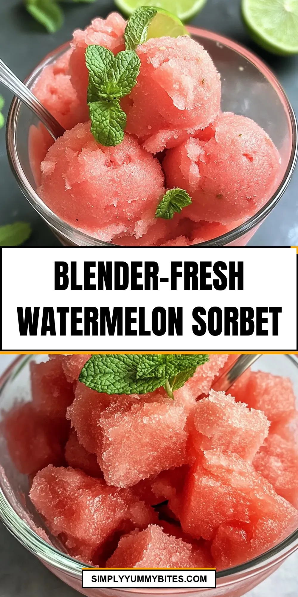 Easy Blender-Fresh Watermelon Sorbet Recipe