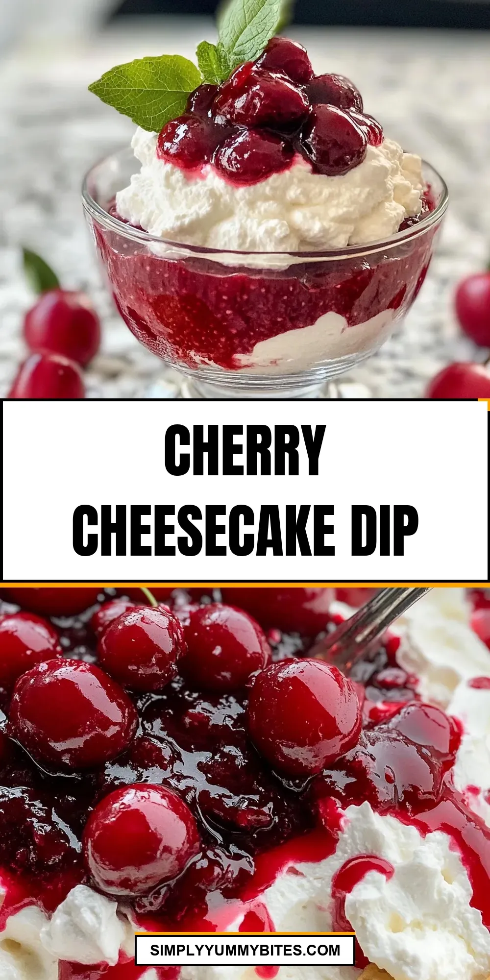 The Best Cherry Cheesecake Dip Ever