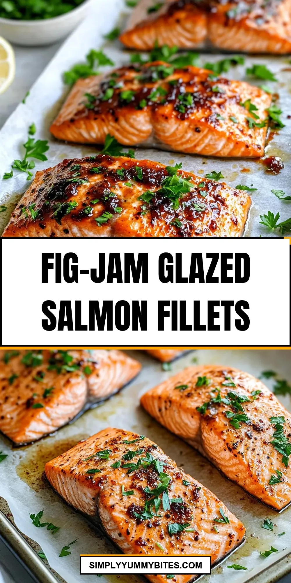 Simple Fig-Jam Glazed Salmon Fillets