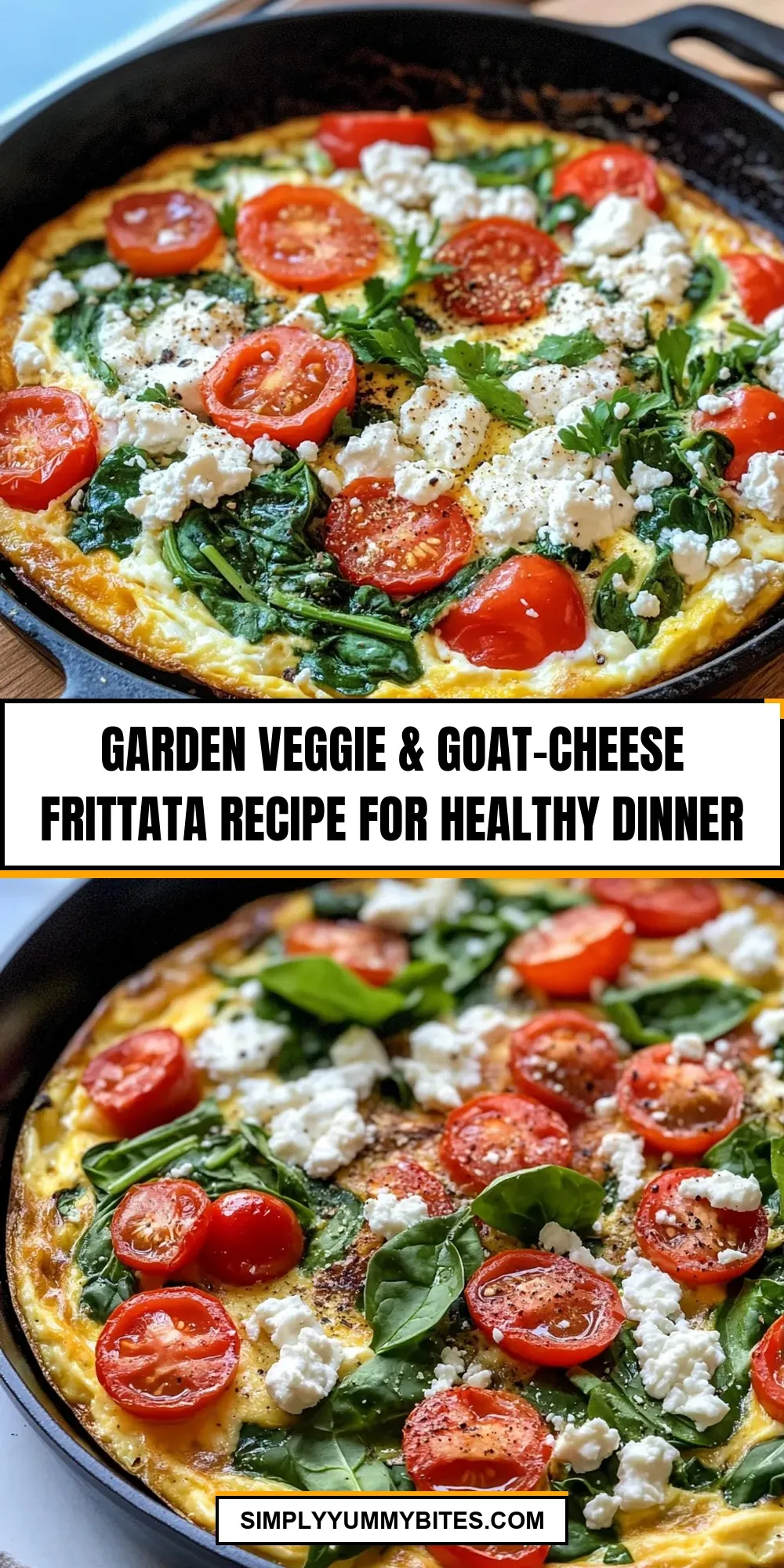 Garden Veggie & Goat-Cheese Frittata Recipe for Healthy Dinner