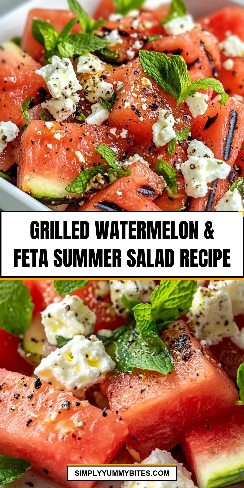 Grilled Watermelon & Feta Summer Salad Recipe