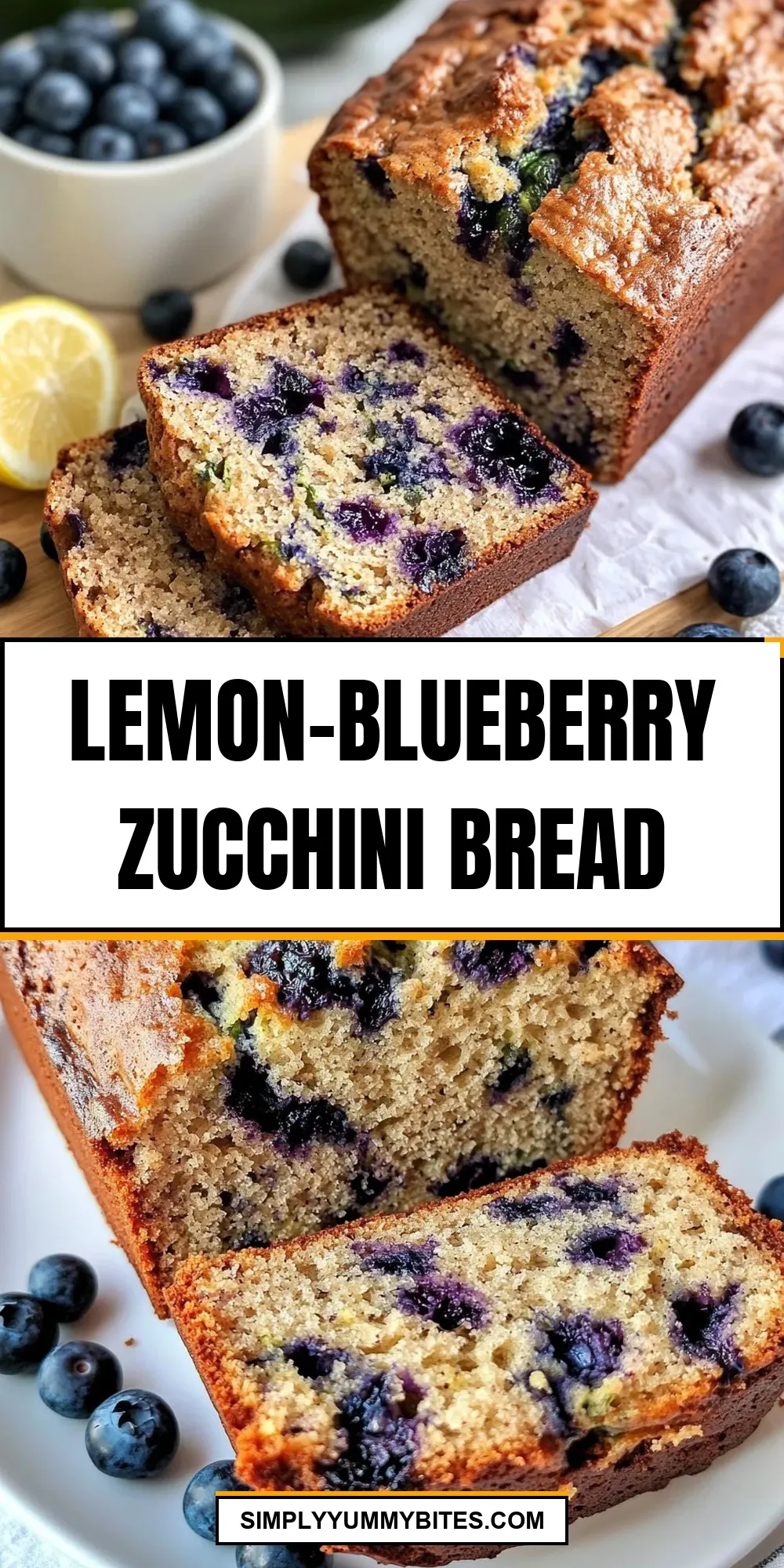 How To Make Creamy Lemon-Blueberry Zucchini Bread