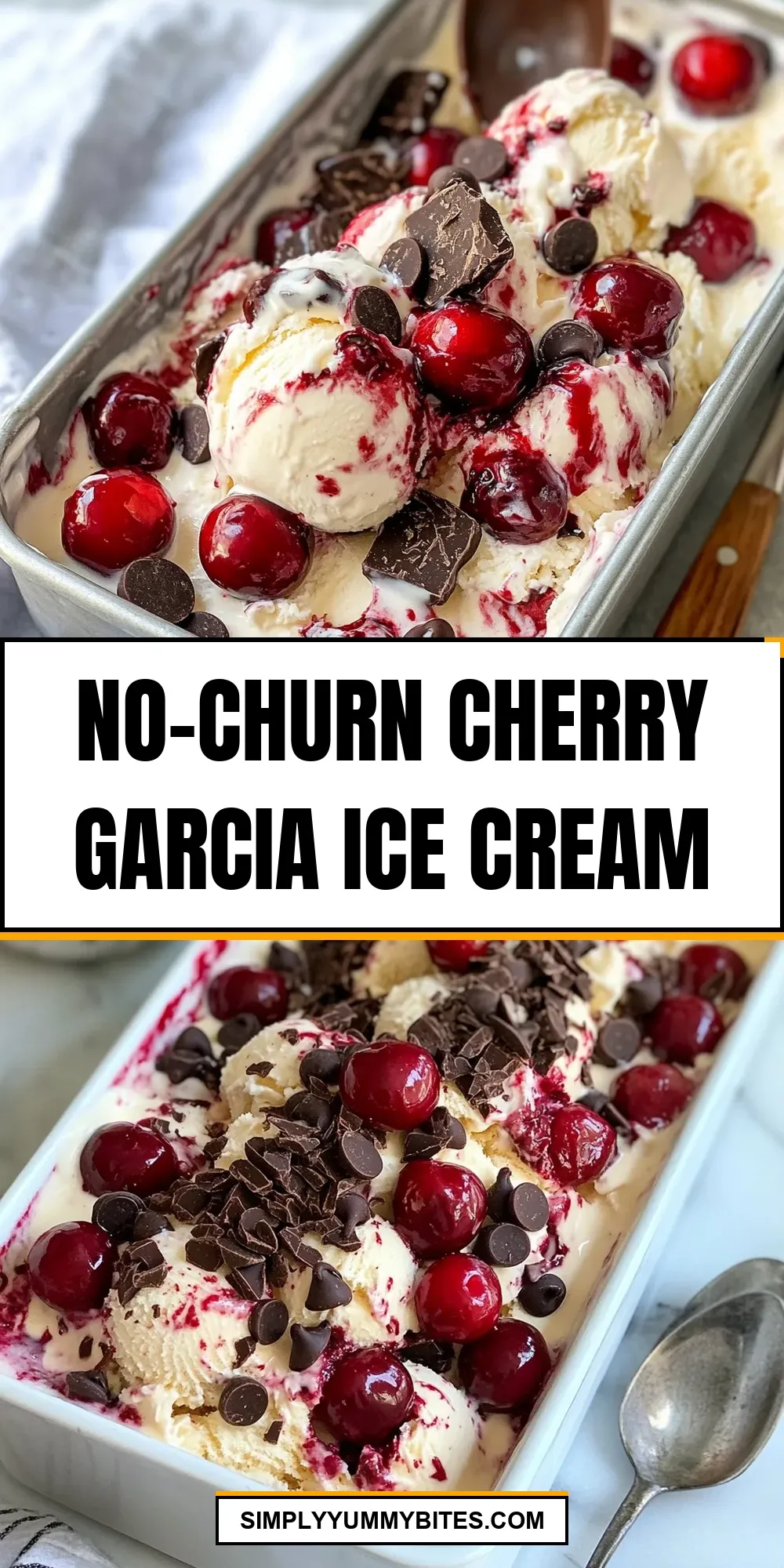 The Best No-Churn Cherry Garcia Ice Cream Ever