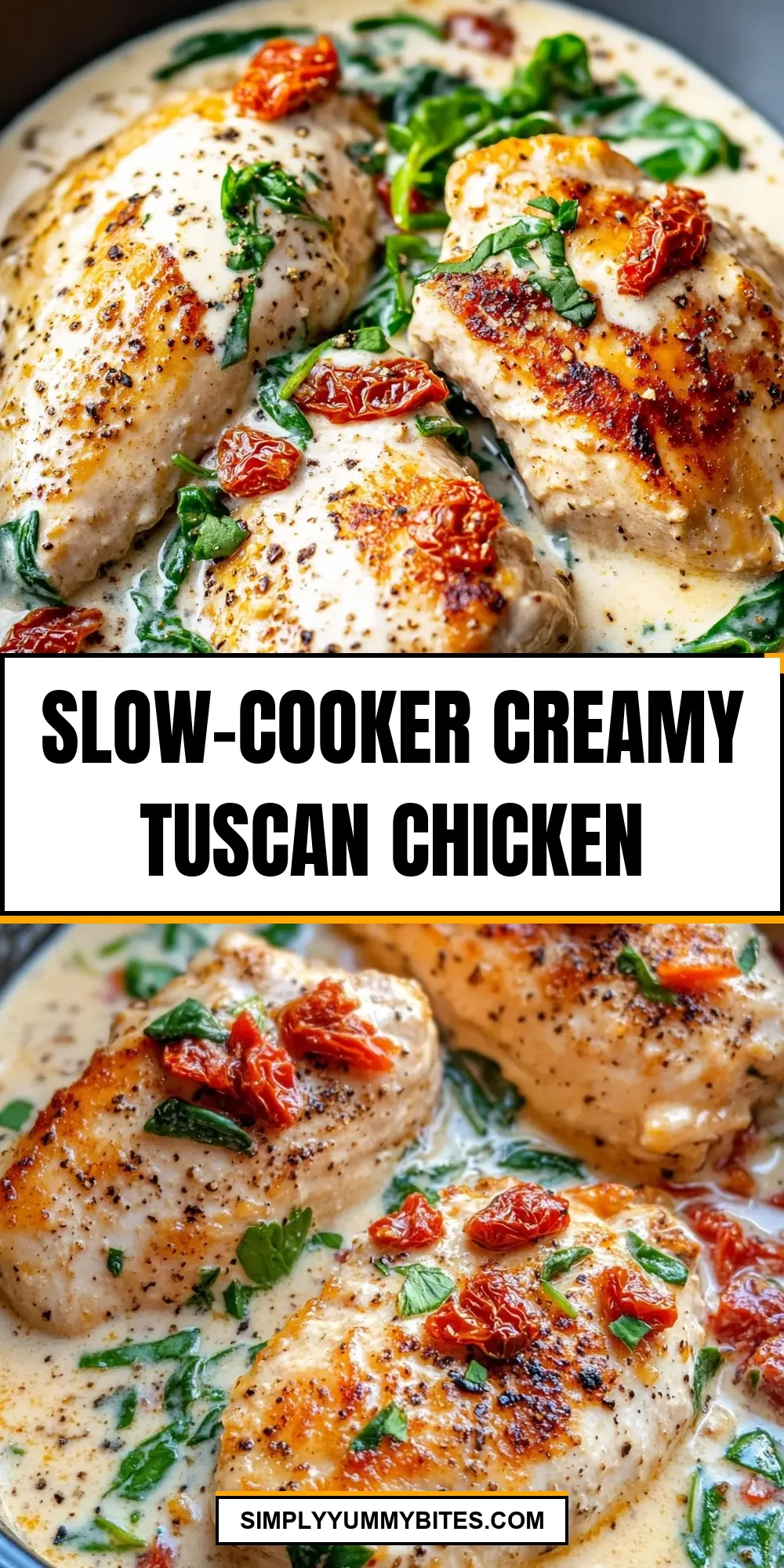Savory Slow-Cooker Creamy Tuscan Chicken