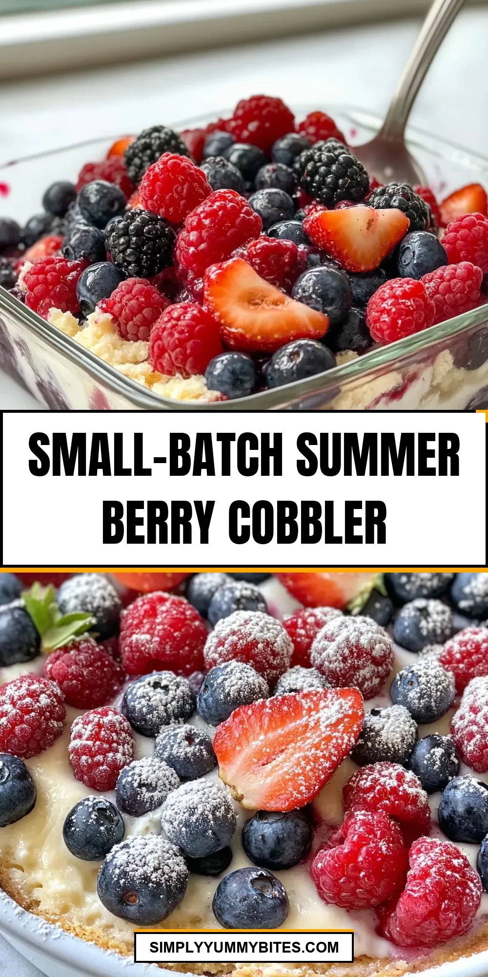 Small-Batch Summer Berry Cobbler Recipe