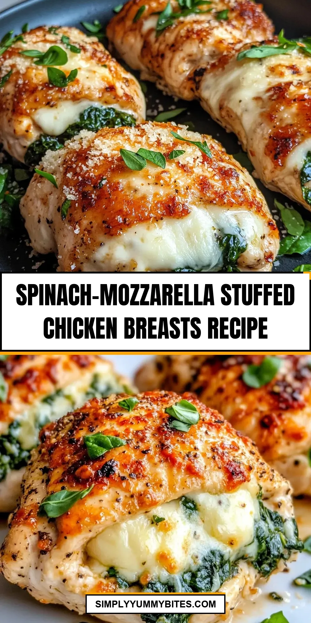 Spinach-Mozzarella Stuffed Chicken Breasts Recipe
