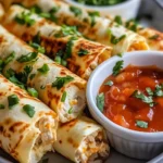 Homemade Baked Cream Cheese Chicken Taquitos photo