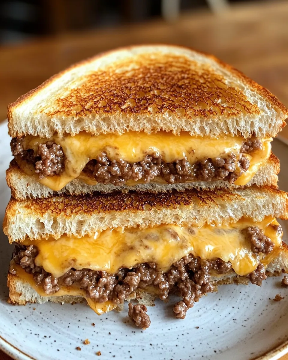 Classic Beef Grilled Cheese dish photo