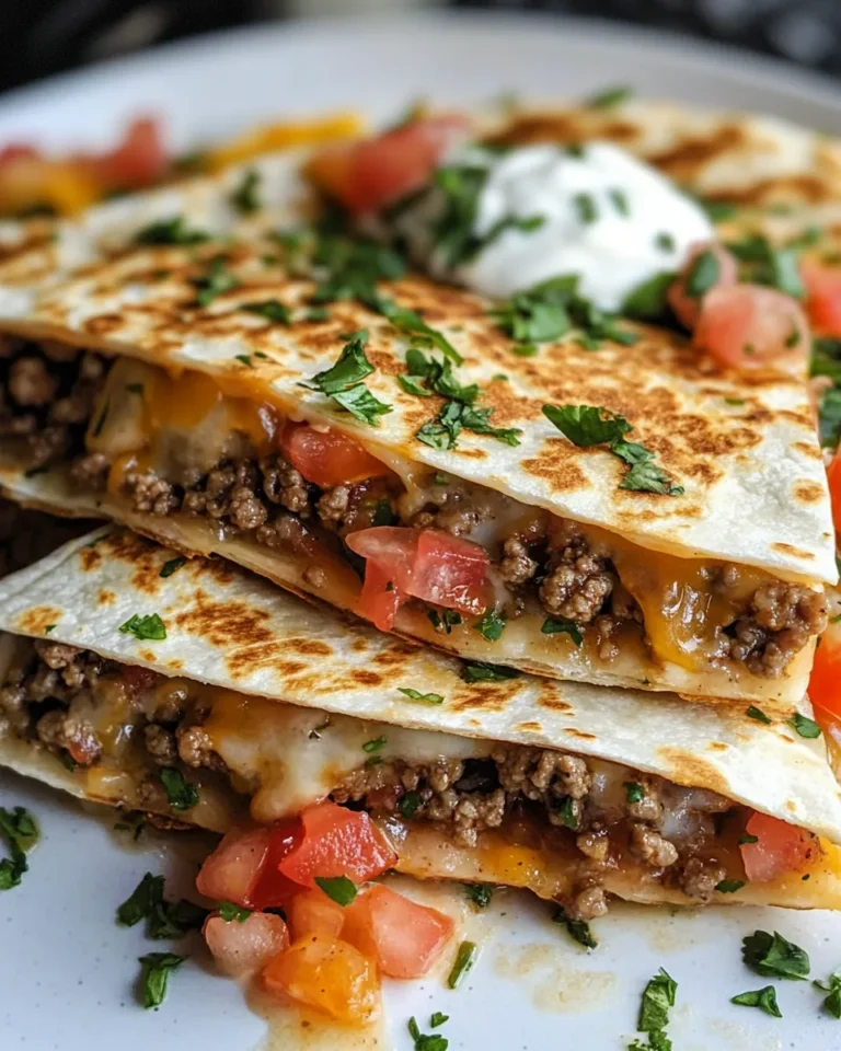 Homemade Blackstone Cheeseburger Quesadilla photo