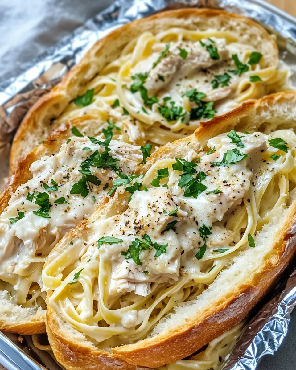Classic Bread Bowl Chicken Alfredo image
