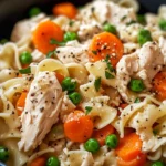 Homemade Cassie's Crockpot Chicken And Noodles photo