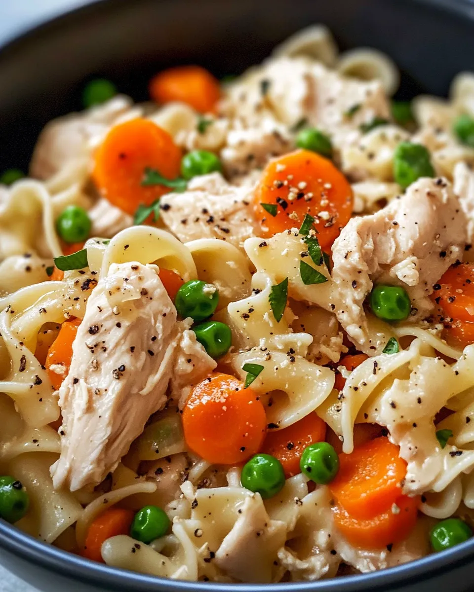 Homemade Cassie's Crockpot Chicken And Noodles photo