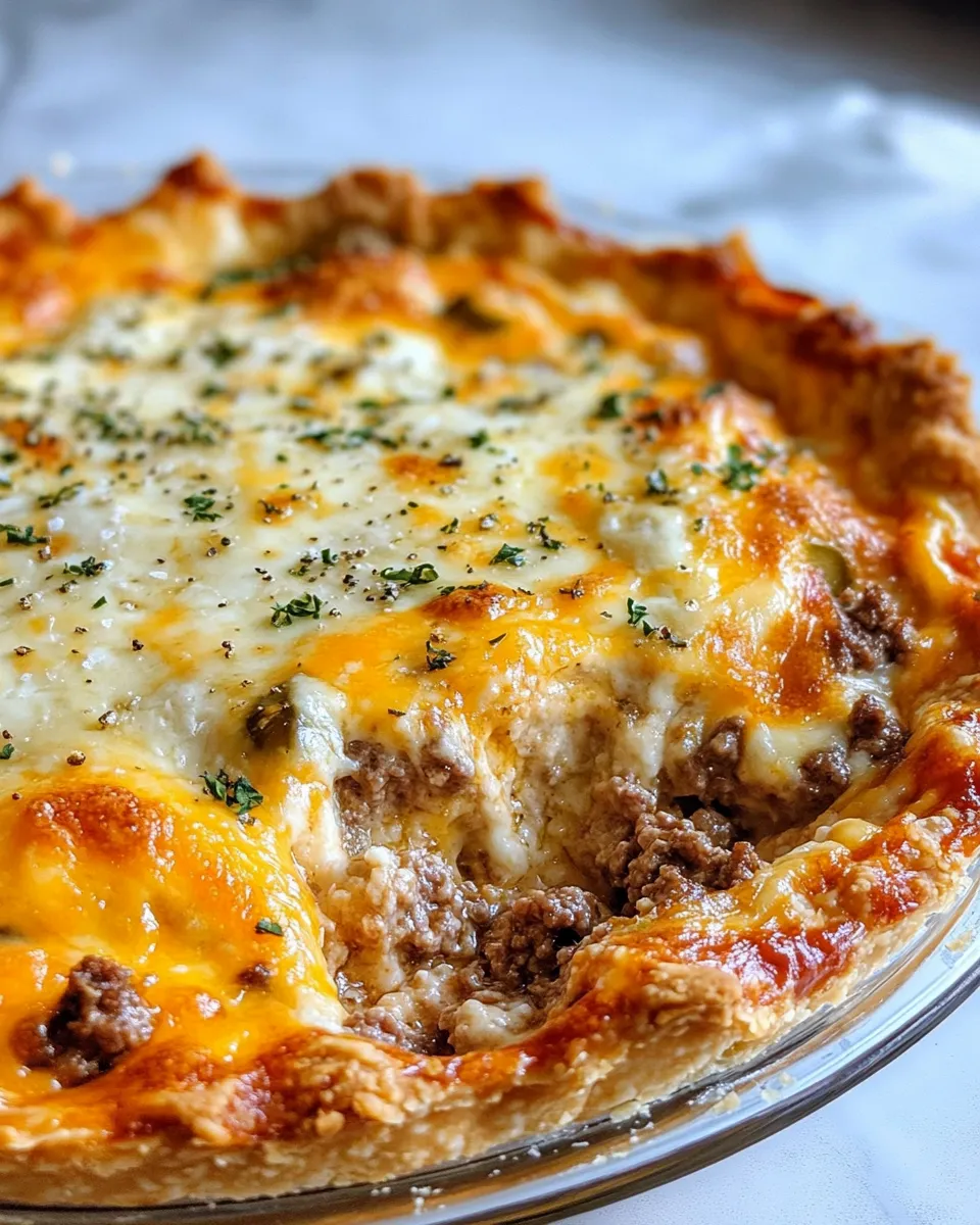 Homemade Cheeseburger Pie Pioneer Woman photo