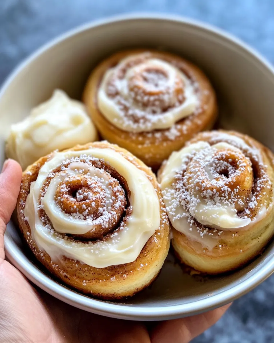 Classic Copycat Pillsbury Cinnamon Roll Icing image