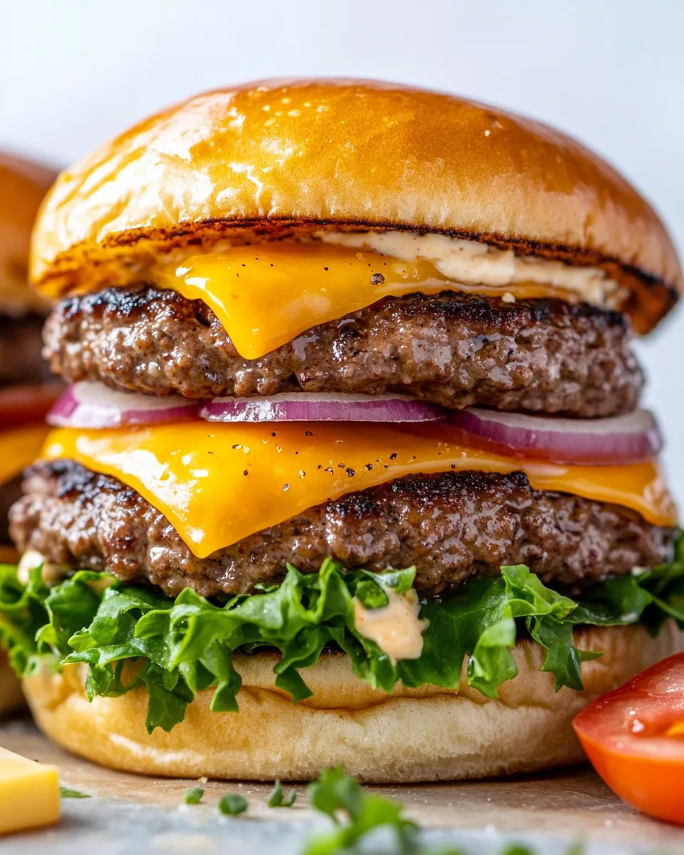 Easy Copycat Steak And Shake Burger food shot