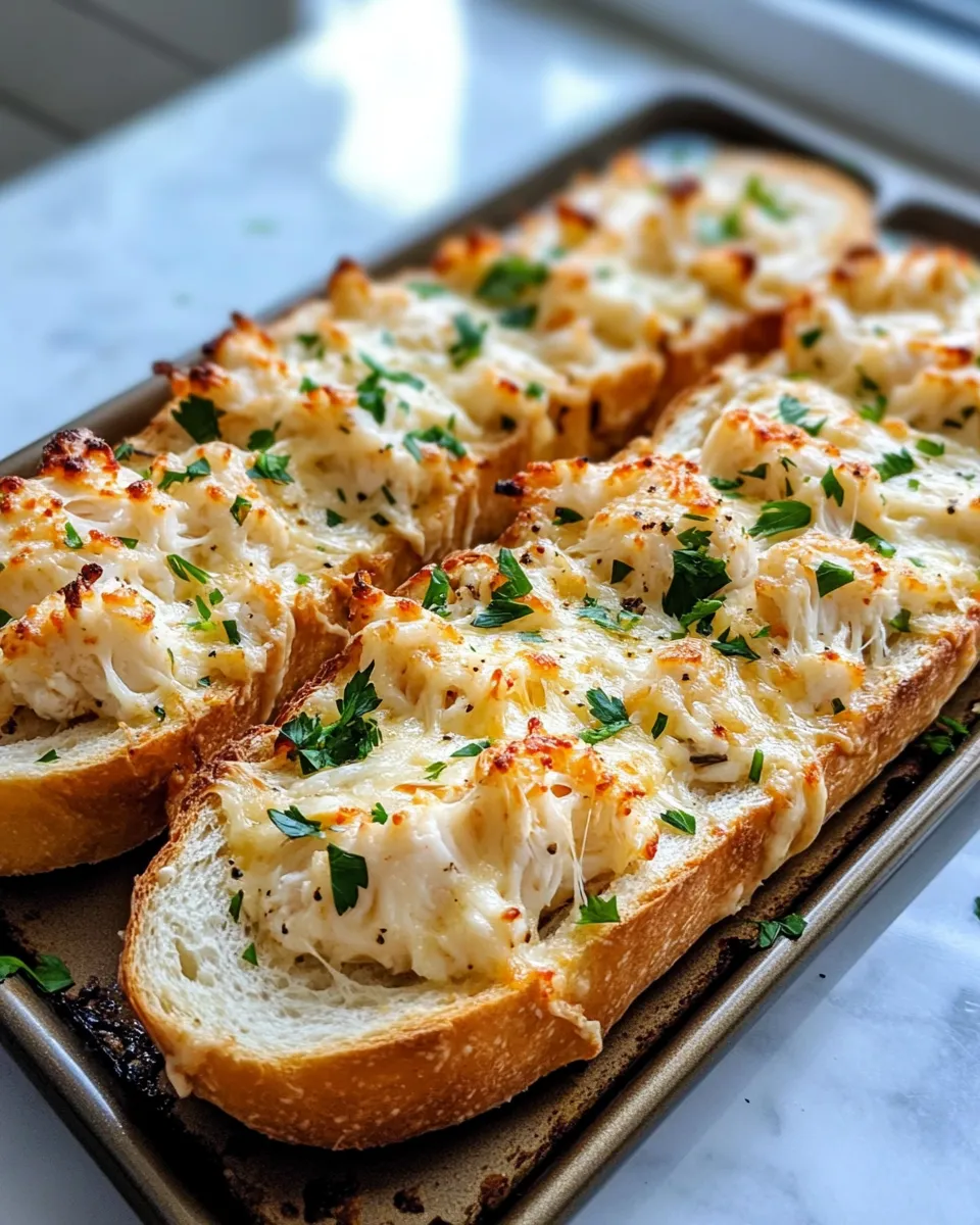Homemade Cracked Crab Cheese Bread recipe photo