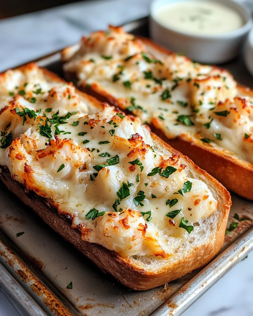 Classic Cracked Crab Cheese Bread dish photo