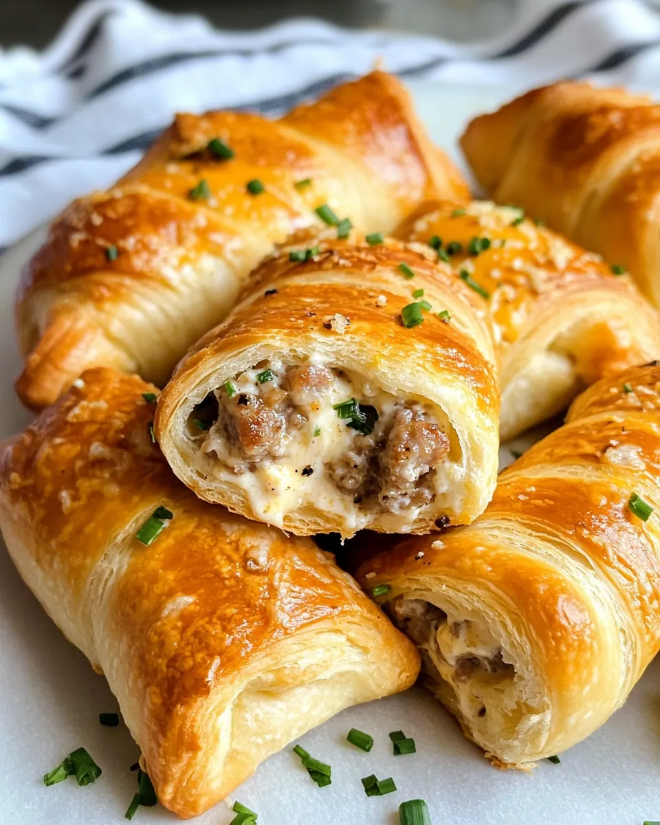 Homemade Crescent Roll Sausage Cream Cheese photo